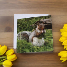 Load image into Gallery viewer, Adorable Grey Squirrel Card for Any Occasion.
