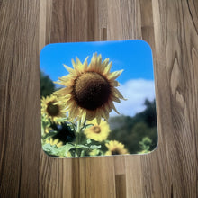 Load image into Gallery viewer, Sunny Sunflower Glossy Wooden Coaster Set
