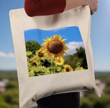 Load image into Gallery viewer, Sunny Sunflower Eco Friendly Tote Bag
