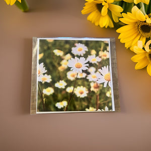 Delightful Daisy-themed Blank Card for Any Occasion