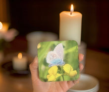 Load image into Gallery viewer, Blue Butterfly Glossy Single Coaster
