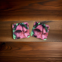 Load image into Gallery viewer, Stunning and Vibrant Glossy Foxglove Wooden Coaster Set
