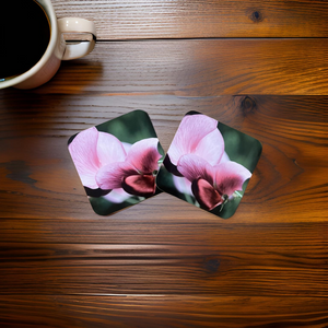 Sweet Pea Glossy Single Coaster