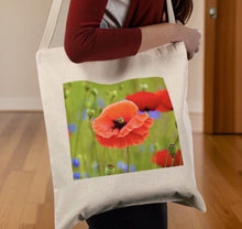 Load image into Gallery viewer, Perfect Poppy Eco Friendly Tote Bag
