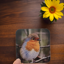 Load image into Gallery viewer, Chirpy Robin Glossy Single Coaster
