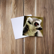 Load image into Gallery viewer, Playful Lemur Blank any Occasion Greeting Card
