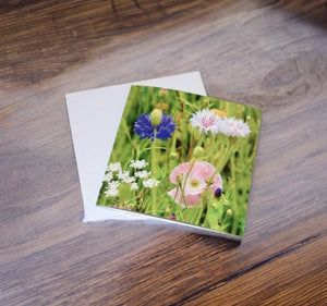 Blooming Beauty Wild Flower Blank Greeting Card