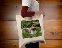 Load image into Gallery viewer, Cheeky Grey Squirrel Eco Friendly Tote Bag
