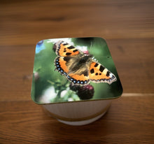 Load image into Gallery viewer, Beautiful Butterfly Glossy Wooden Coaster Set
