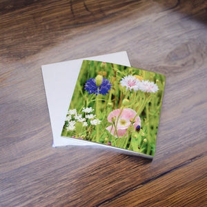 Blooming Beauty Wild Flower Blank Greeting Card