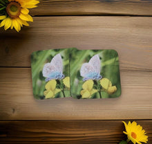 Load image into Gallery viewer, Blue Butterfly Glossy Single Coaster
