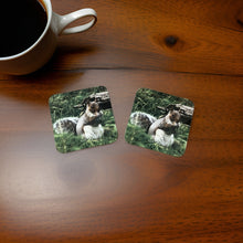 Load image into Gallery viewer, Cute Grey Squirrel Wooden Coaster Set
