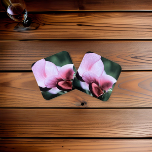 Sweet Pea Glossy Single Coaster